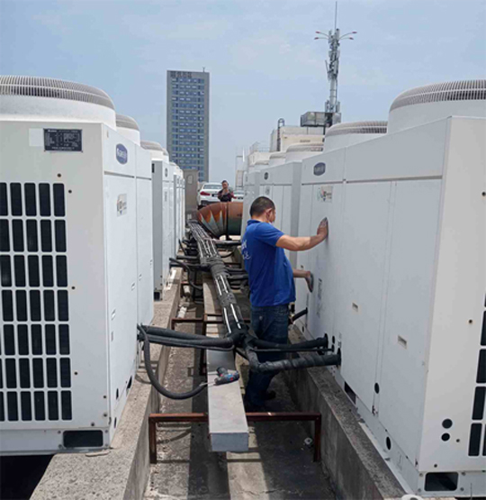 裕华中央空调制热和不制冷系统维修方法